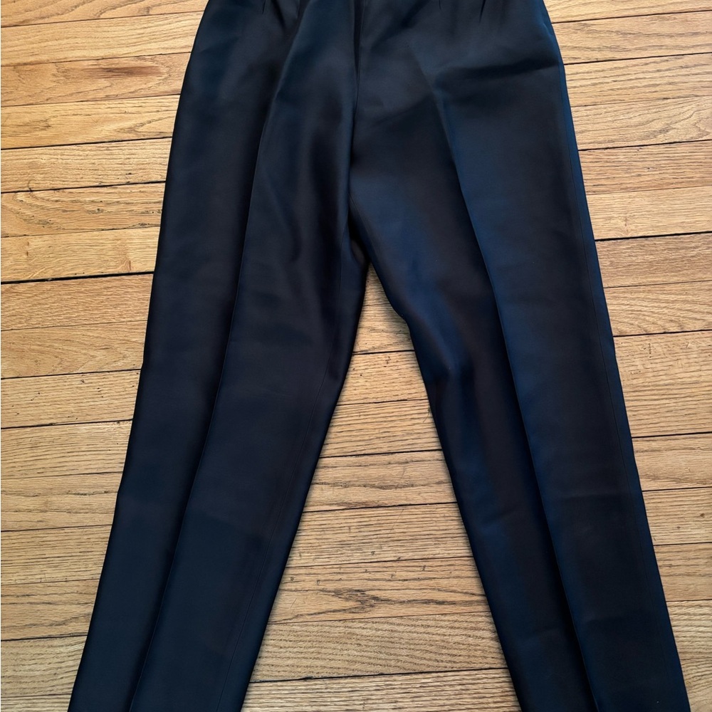 Vintage Talbots 100% silk black pants size 6